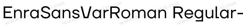 EnraSansVarRoman Regular字体转换